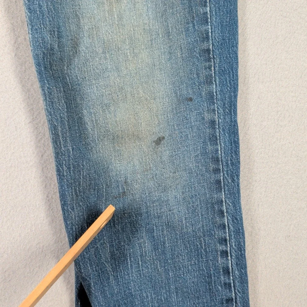 Levi's 512 Mens Jeans W28‎ L32 Blue Denim Straight Fit